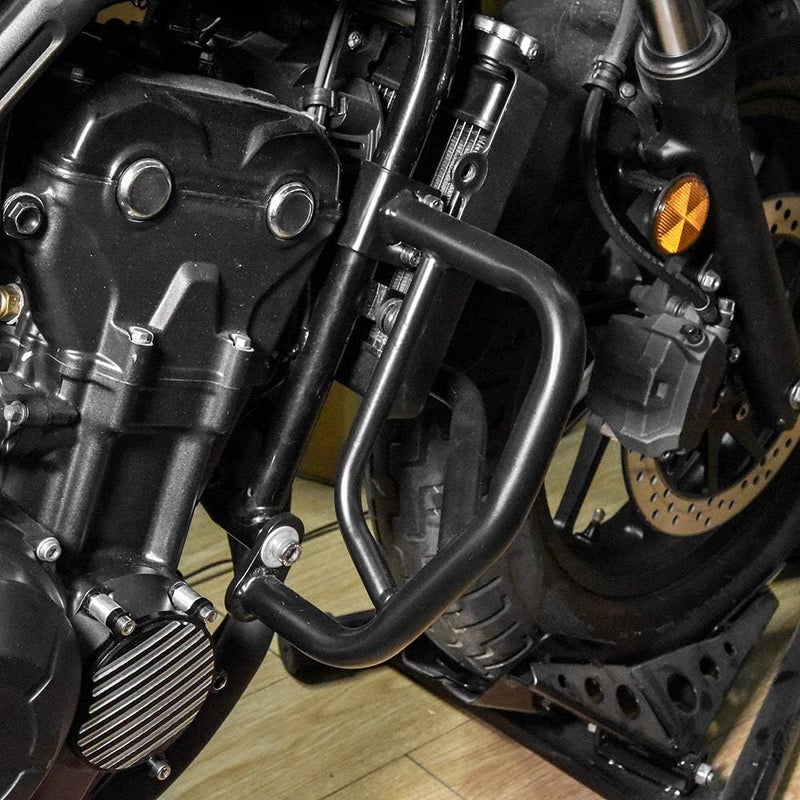 Fayedenicy Black Highway Bars for CMX500 Rebel 17-24, Motorcycle Steel Engine Guard Bumper Crash Bar Frame Falling Protector for H-onda Rebel CMX 500 Rebel500 2017 2018 2019 2020 2021 2022 2023 2024 - Image 1